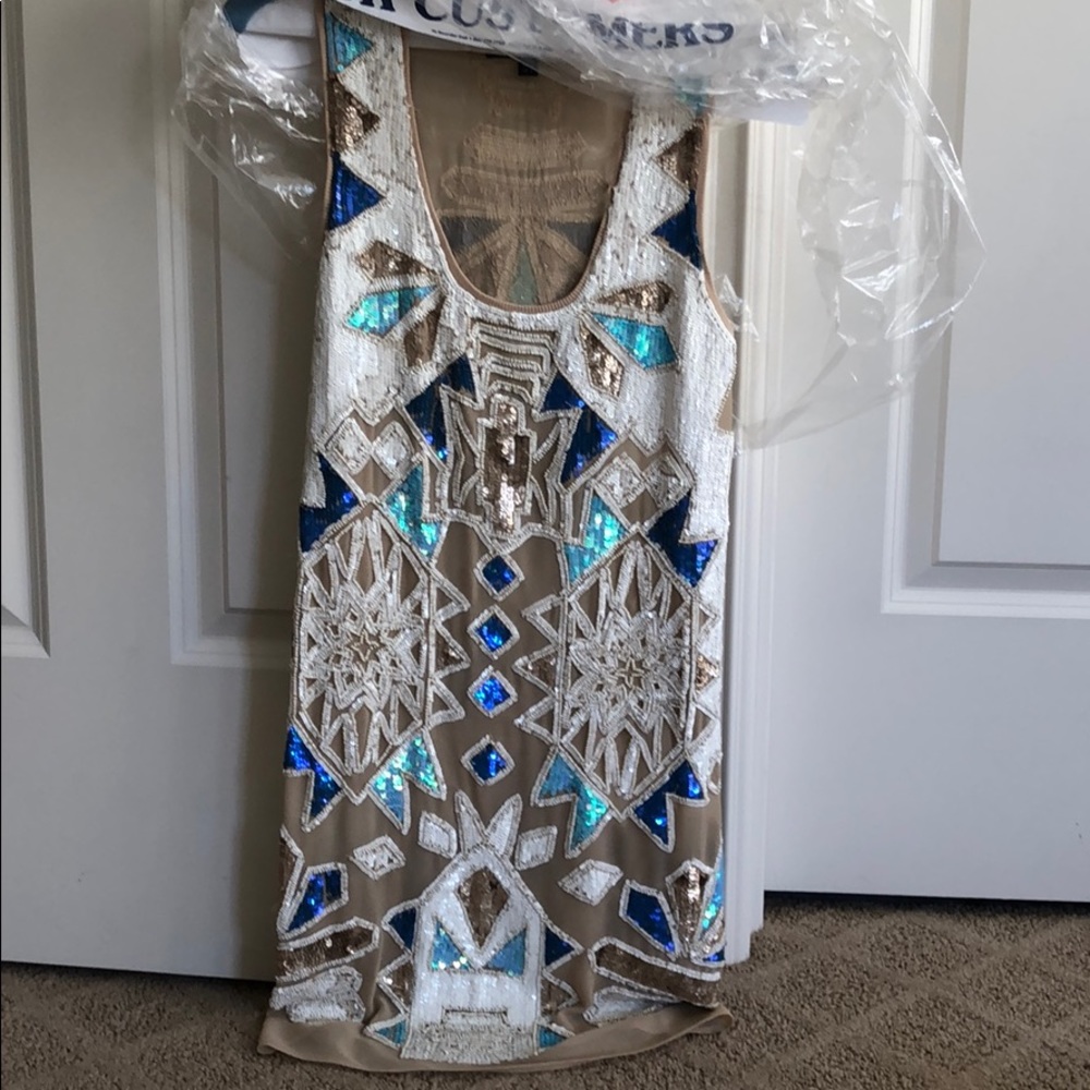 Needle and Thread beaded sequined cocktail dress